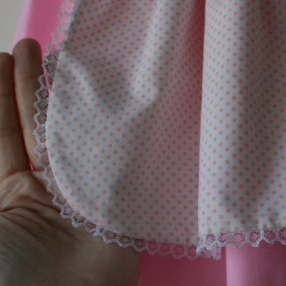 Pink vintage baby girl dress pinafore 12 months - Picture 3 of 16